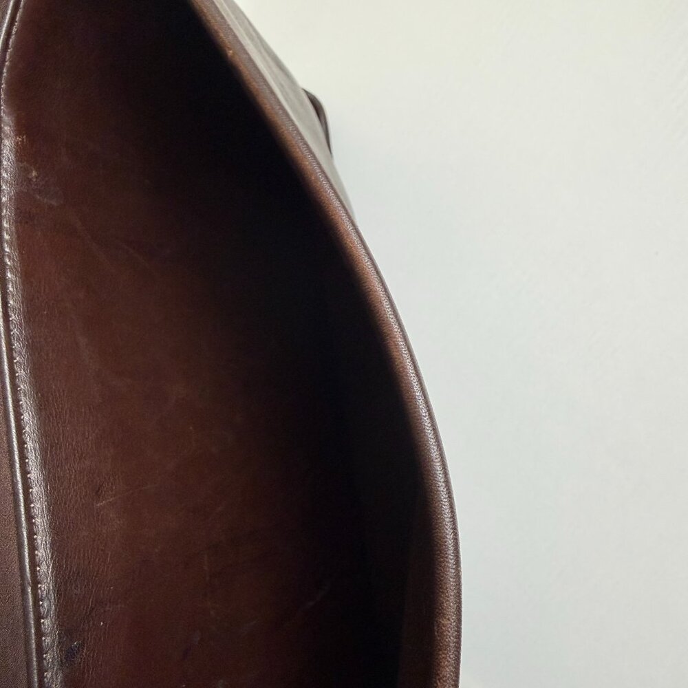 Vintage Coach Beekman Brown Leather Briefcase Laptop Bag Style 5266 - Picture 10 of 16
